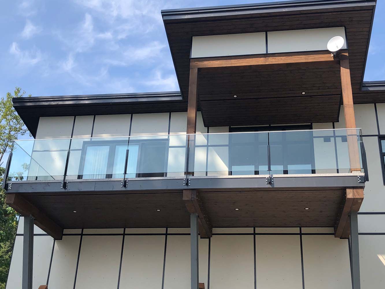 glass bannister